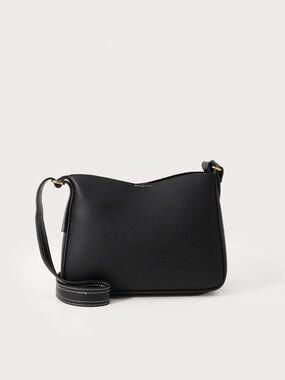 PARFOIS (Portugal) Classic Black Leather Crossbody Bag